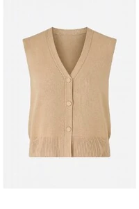Colete feminino em tricot com botões frontais Kwi