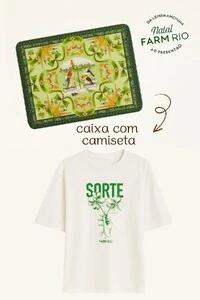 Tshirt ampla sorte edição especial com caixa de presente Farm