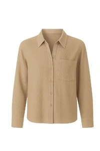 Camisa feminina ML com bolso Kwi