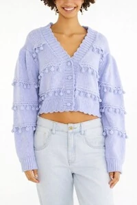 Cardigan tricot artesanal Farm