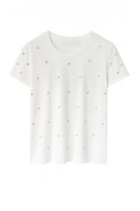 Tshirt com aplicação de strass Kwi