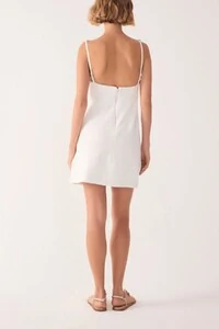 Vestido alça bordada Dress to