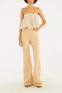 Calça sarja wide faver Farm