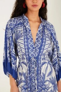 Vestido cropped afeto tropical Farm