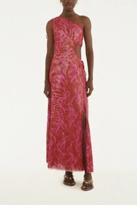 Vestido tule ombro só laços Farm