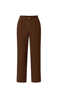Calça feminina com pregas Kwi