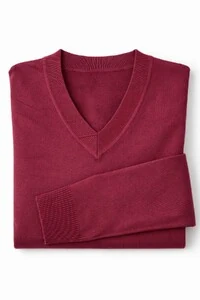 Suéter feminino retilínea básica com decote V Kwi