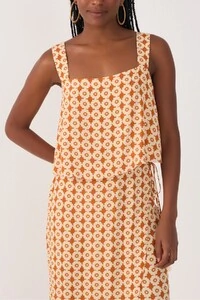 Blusa crepe estampa melissa Dress to