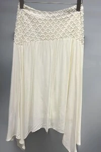 Saia midi com cós trabalhado Kwi