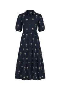 Vestido midi coqueiro Kwi