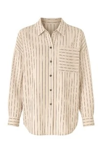 Camisa listrada com bolso Kwi