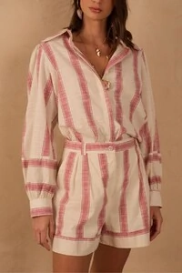 Camisa algodão listrada Dress to