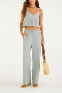 Top jeans listrado Farm