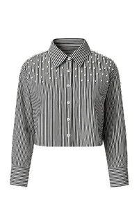 Camisa com pérolas Kwi