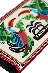 Carteira astral tucanos com folhagens Farm