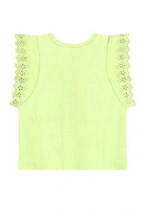 Blusa manga curta em meia malha Up Baby