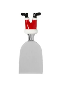 Kit espátulas p/ queijo c/ corpo metal cabo vidro Kwi