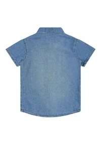 Camisa manga curta jeans Up Baby