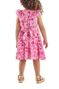 Vestido corações manga curta Up Baby