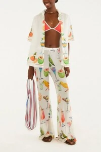 Calça babado tule coquetel Farm