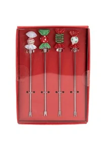 Kit misturador bebida corpo metal detalhe vidro Kwi