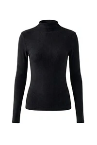 Blusa feminina ml gola alta em malha Kwi