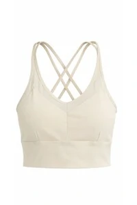 top fitness curto cruzado em poliamida Kwi