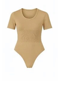 Body feminino manga curta modelador Kwi