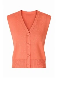 Colete feminino em tricot com botões frontais Kwi