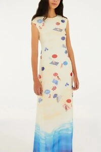 Vestido tule praia de poa Farm