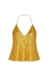 Blusa alça paetê médio Kwi