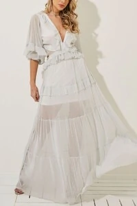 Vestido tule lurex Jo