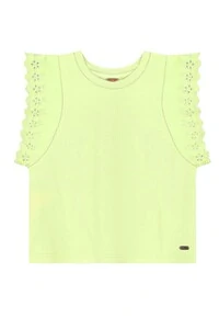 Blusa manga curta em meia malha Up Baby