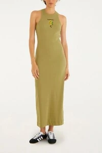 Vestido midi rib cacho banana Farm
