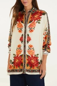 Camisa manga longa flor do rio Farm