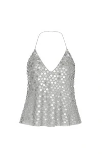 Blusa alça paetê médio Kwi