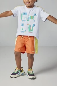 Conjunto infantil camiseta e bermuda Oliver