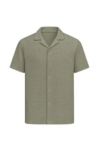 Camisa masculina malha texturizada Kwi