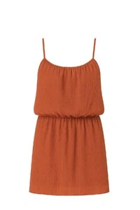 Vestido alças finas com camadas fluídas Kwi