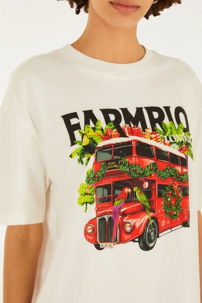 FotoTshirt media ônibus londres Farm