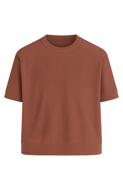 FotoCamiseta masculina de malha c/ textura Kwi