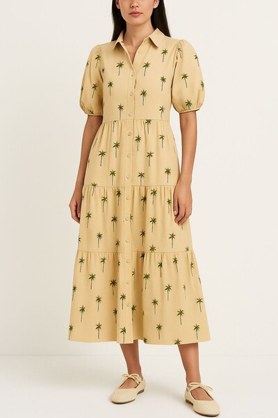 Foto Vestido midi coqueiro Kwi