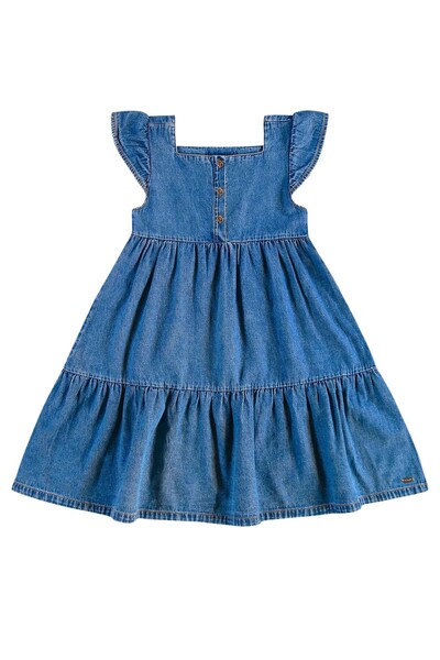 FotoVestido jeans com babados Up Baby