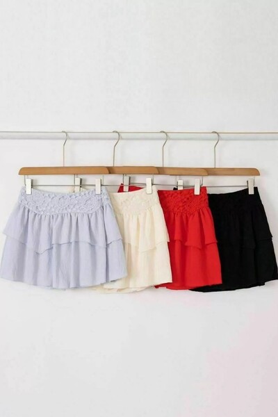 FotoSaia curta babado Kwi