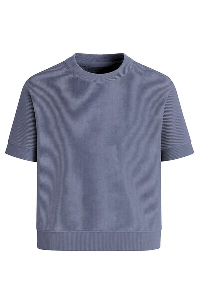 Foto Camiseta masculina de malha c/ textura Kwi