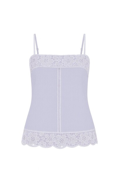 Foto Blusa alça algodão com renda Kwi