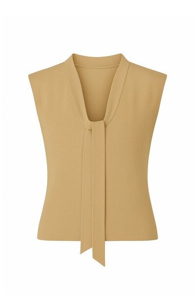 Foto Blusa gola de laço tricot Kwi