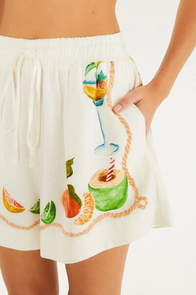 FotoShort coquetel lenço Farm