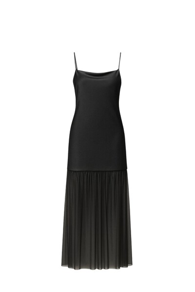 Foto Vestido de alça com barra tule Kwi
