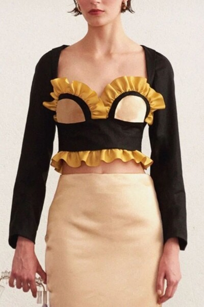 Foto Top lila manga longa Lo de Lui